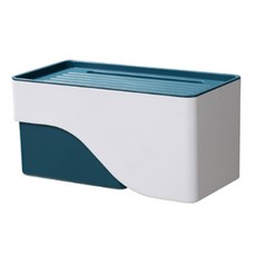 컬러 포인트 멀티 티슈커버, 블루, 1개