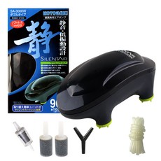 壽 氣泵 2孔 SA-3000W + 軟管 + 止逆閥 + Y型接頭 + 氣泡石 2入 套組, 1套