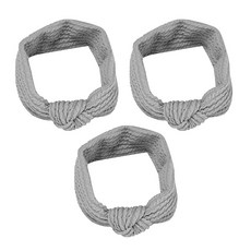 Block Mart基本洗臉髮帶, 灰色的, 3個