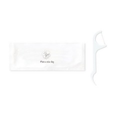 基本設計成人用牙線 1 02 黑白 Have a nice day, 150件, 1個