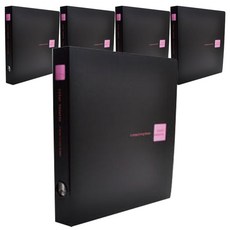 ECO Chungwoon 彩色托盤D Ring活頁夾3球3厘米, 粉色的, 5個