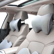 DANIKA 車用記憶棉頸枕頭枕 TO-777, 灰色, 1個