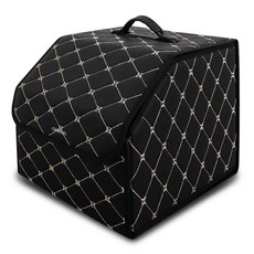 어반카 스티치 차량용 다용도 수납함, 블랙 + 베이지