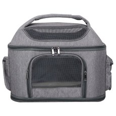 Mipure寵物外出亞麻托特包, 灰色