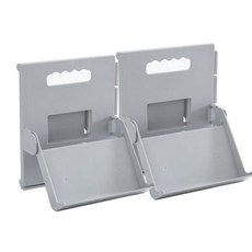 超方便折疊壁掛鞋架, 灰色, 2個