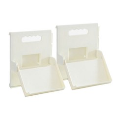 超方便可折疊壁掛式鞋架 白色, 2個