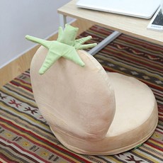 블루밍홈 딸기 좌식 의자, 모카, 1개