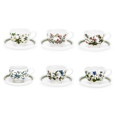 포트메리온 보타닉가든 블랙퍼스트 커피잔 세트, 혼합색상, 6세트