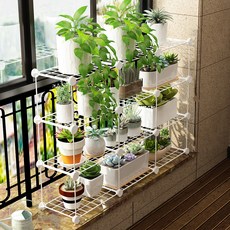 가팡 베란다 틈새 화분장, 화이트 P