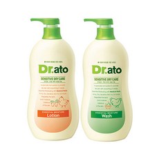 Dr.ato 保濕乳液 500ml+保濕沐浴乳 500ml, 1組