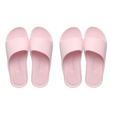 Block Mart 輕便浴室拖鞋 粉紅色, 2個