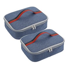 GUNU托特方形保溫保冷袋 S 2個, 藍色