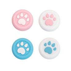 Geekshare PS4 Dual Shock/Nintendo Pro Con通用搖桿套 貓咪手印藍粉色款, 單品, 1入