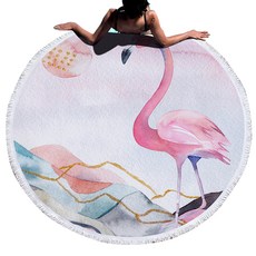 Kong K Items 多款圓形沙灘巾 A 150 x 150 cm, 2, 1個