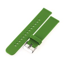 Galaxy Active 1/2/Watch3 20mm 矽膠彩色錶帶 L (相容40/41/42mm), 卡其色, 1個
