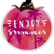 콩 K Items 多款圓形沙灘巾 D, 4, 1個