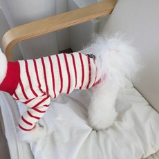 MAGDOG 狗狗粗字T恤, 紅色, 1個