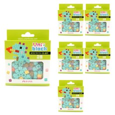 Uniart 彩色積木 UB001 6入, 混色