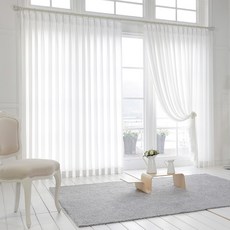 Casafelice 雪紡常春藤蝴蝶百褶窗簾中號 2p