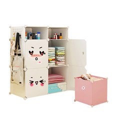 GAPANG 表情符號組裝式衣櫃 Q款, 白色