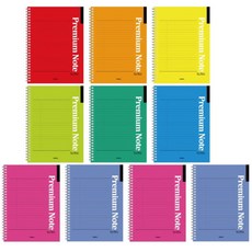 PENPIA 彈簧彩色筆記本, 10入, 隨機出貨