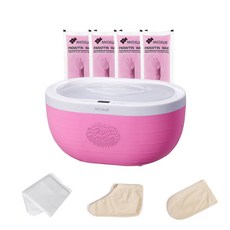 MEDIWE 石蠟浴盆機 WE-7000 粉色+石蠟塊 粉色 2種 2入+絕緣手套+PVC墊 30片, 1套