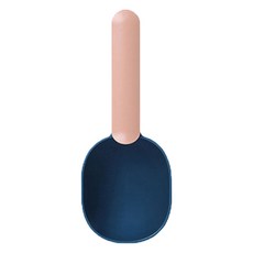 寵物雙色飼料勺, 海軍藍, 1個