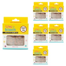 Uniart 4000 Uni積木 40g x 6p, 淺棕色