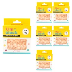 유니아트 4000 유니블럭 40g x 6p, 살색