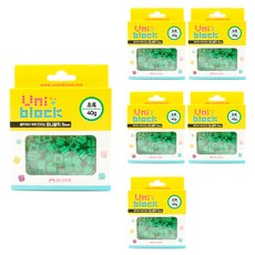 Uniart 4000 Uni積木 40g x 6p, 綠色