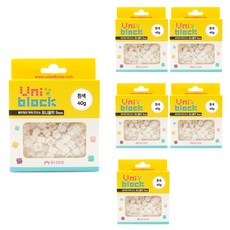 유니아트 4000 유니블럭 40g x 6p, 흰색