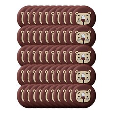 圓形門後防撞墊, 隨機出貨, 50入