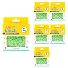 유니아트 4000 유니블럭 40g x 6p, 연두