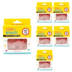 유니아트 4000 유니블럭 40g x 6p, 빨강