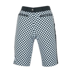 Ferra US 女款小方格格紋彈性高爾夫短褲 APBU8119M0