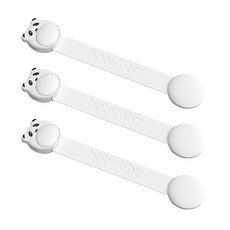 BabyBBZ 櫃門專用安全帶, 白色的, 3個
