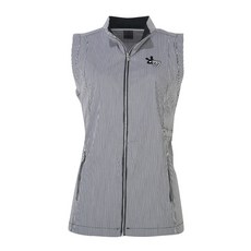 Ferra US 女式 Inno 黑色格紋全拉鍊高爾夫背心 AVJN6004M0