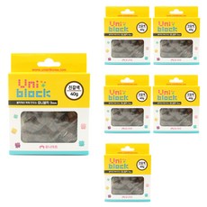 유니아트 4000 유니블럭 40g x 6p, 진갈색