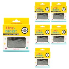 Uniart 4000 Uni積木 40g x 6p, 黑色