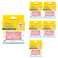유니아트 4000 유니블럭 40g x 6p, 연분홍