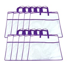 Market Pio 家用不織布寢具收納袋 紫色 45 x 45 cm, 10入, 1個