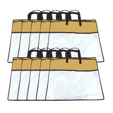 Market Pio 家用不織布寢具收納袋 棕色 35 x 35 cm, 10入, 1個