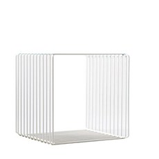 Rosso Como Cube鋼製方形立式置物架 白色, 1個