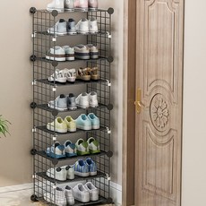 GAPANG 塑料窄入口鞋架 H 黑色, 1個