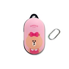 LINE FRIENDS Buds保護殼 + 登山扣, 單一商品, 巧克力