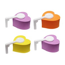 愛心泡棉防撞門擋, 隨機出貨, 4入