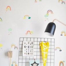 室內設計亮點兒童房壁貼, 可愛彩虹