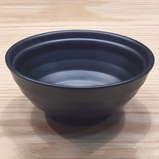 黑色碗陶碗圓形碗 小, 單色, 4個