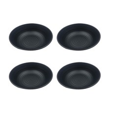 黑色Toreut陶器 特 8碗, 單一顏色, 4個