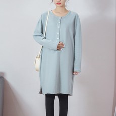 달팽이 수유 단추 임부복 원피스